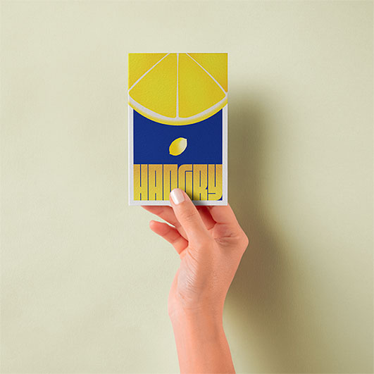 lemon card mock up